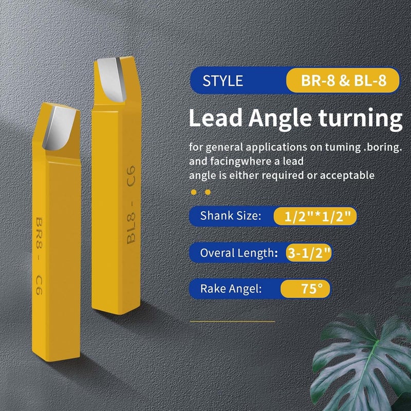 SENDUO Store 20 pc 3/8"Carbide Tip Tipped Cutter Tool,Metal Lathe Cutting Tools for Metal Lathe Turning, Boring, and Chamfering - Image 4